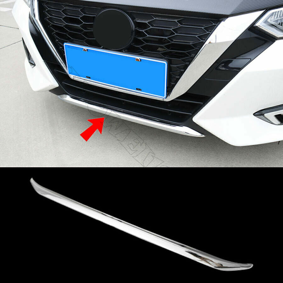 1P Silver Front Bumper Lower Strip Guard Moulding Trim for Nissan Sentra 2020-23