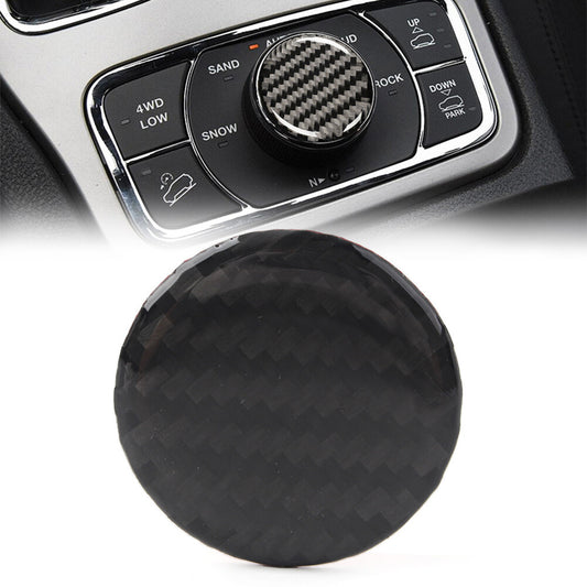 Central Console Knob Button Cover Trim Fit for Jeep Grand Cherokee 2011-22 Black