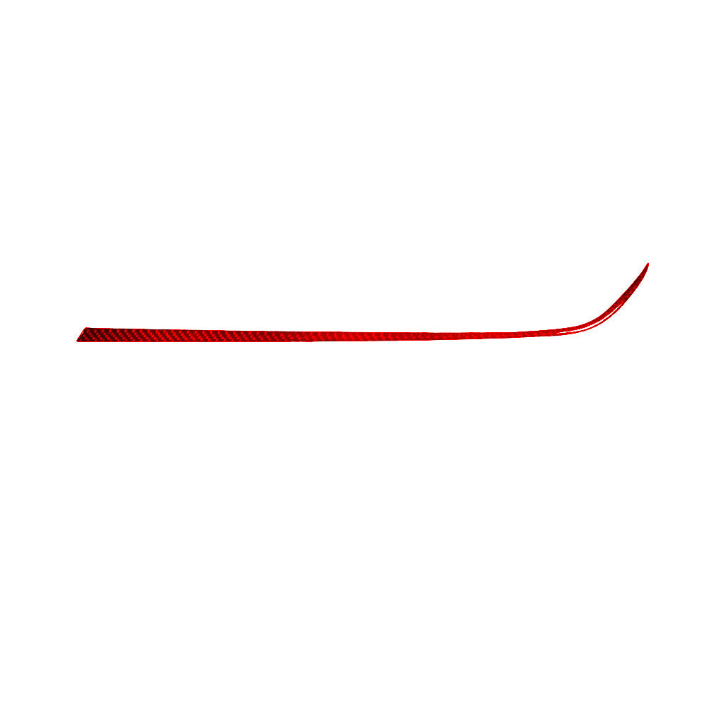 Red Dashboard Lower Trim Strip Cover Carbon Fiber for Chevrolet Camaro 2016-2018
