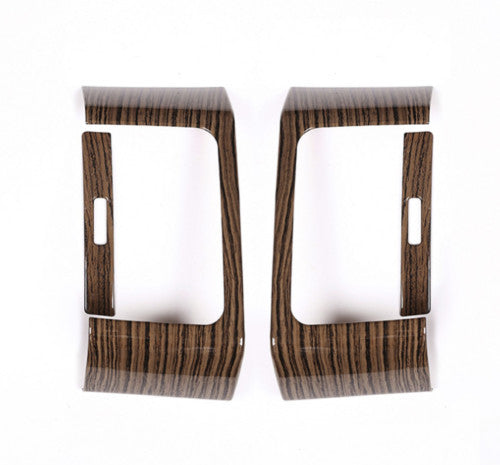 for Rover Range Sport 2014-2017 Wood Grain Gashboard Air Outlets Vent Cover Trim