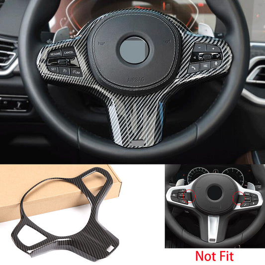 Steering Wheel Cover for BMW 3 5 Series G30 X3 X4 X6 2020+ X5 X7 2019+ABS Carbon