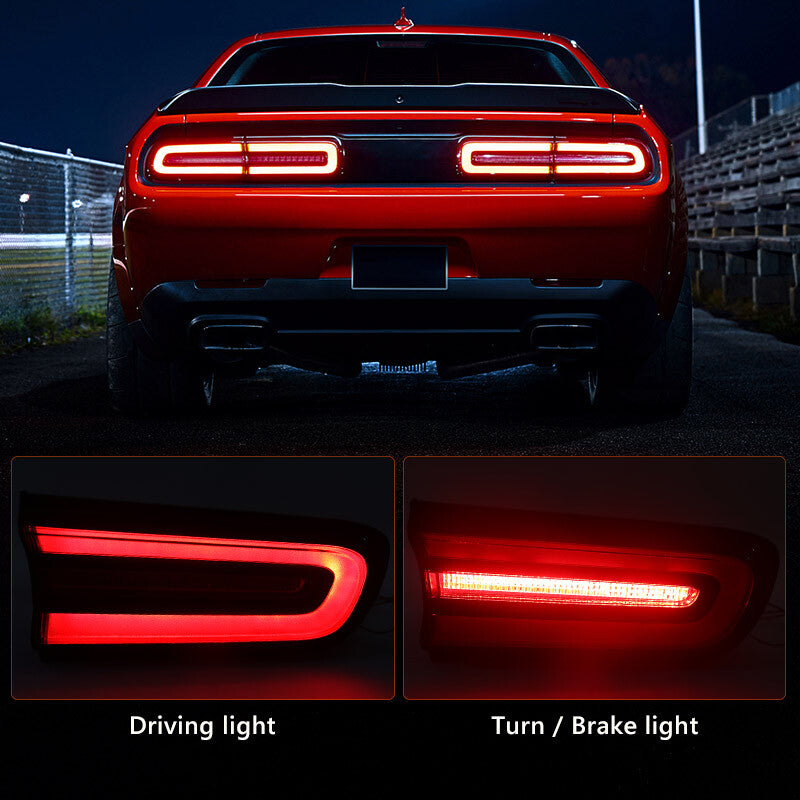 2P For 2015-2023 for Dodge for Challenger Rear Outer LED Tail Lights Lamp Left Right