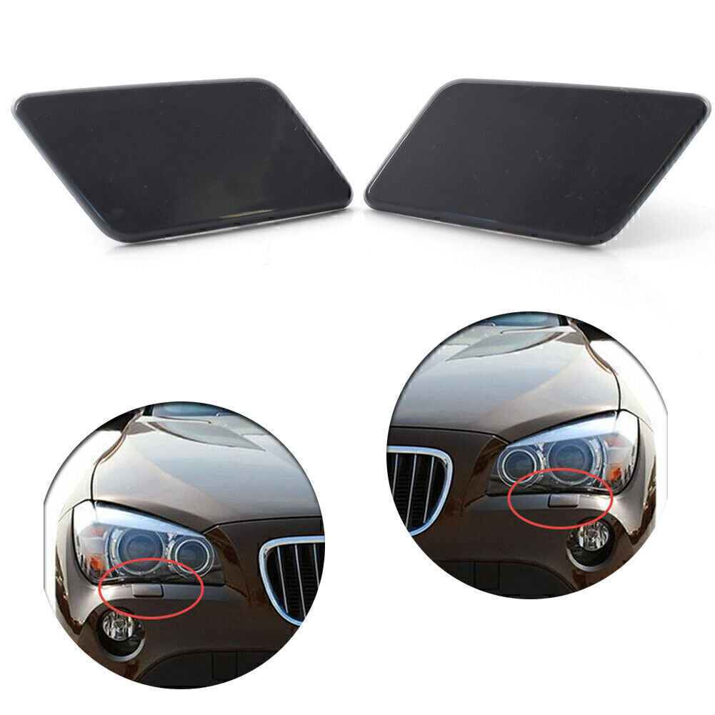 Front Bumper L+R Headlight Washer Cap Unpaitend for BMW X1 E84 2009-2012