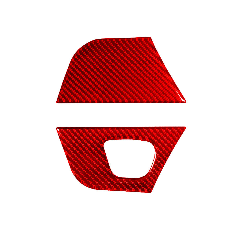 Red Carbon Fiber Gear Shift Side Trim for Land Rover Discovery Sport 2015-2019