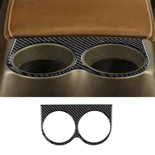 1x Carbon Fiber Interior Rear Cupholder Cover Trim for Ford F-150 FX4 2004-2008