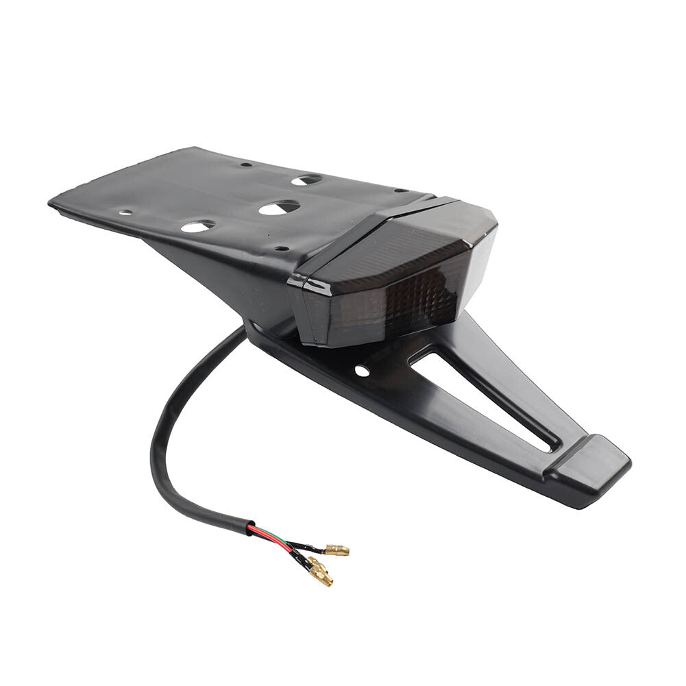 Motorcycle Rear Mudguard Brake Tail Light License Plate Lamp For Dirt Bike