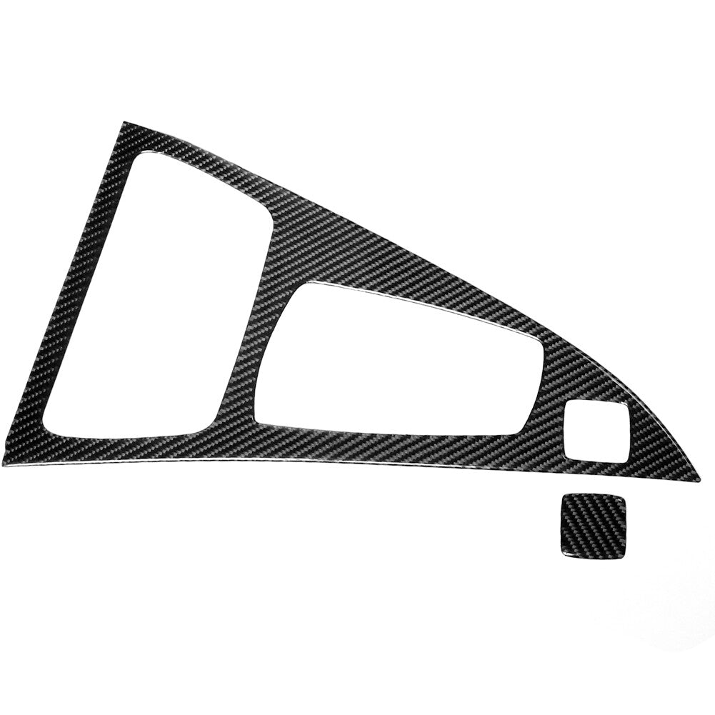 2Pcs Carbon Fiber Gear Shift Panel Cover Trim for BMW 6 Series F12 F13 2011-2018