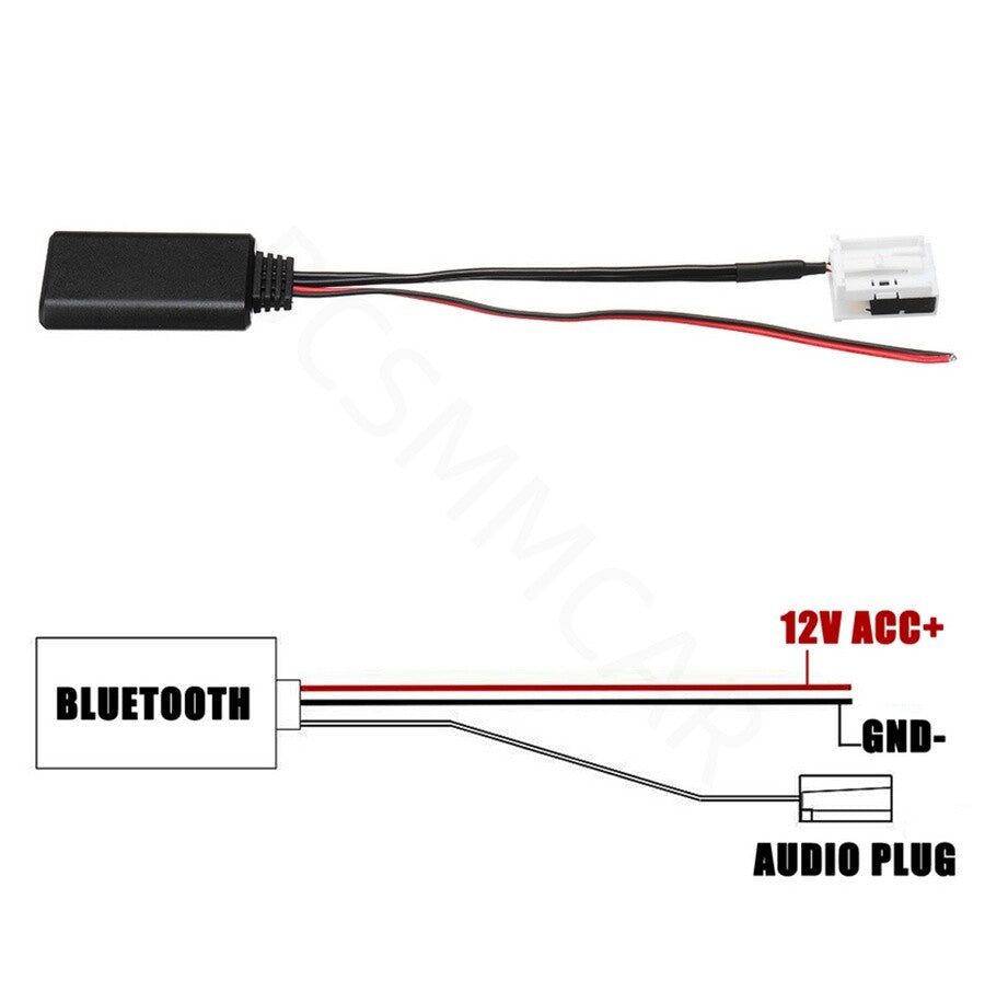 Car Bluetooth Module Radio Stereo Aux Cable Adapter Fit for BMW E60 2004-2010