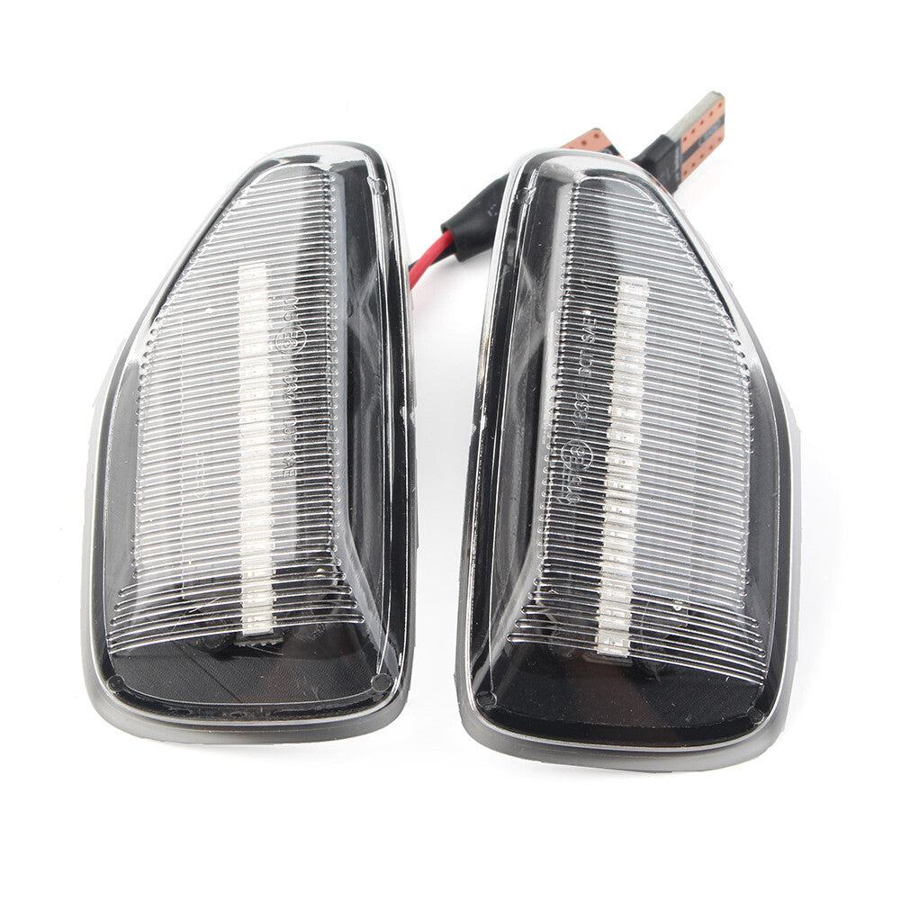 2x LED Dynamic Side Marker Turn Signal Light Lamp for Dacia Logan Sandero Duster