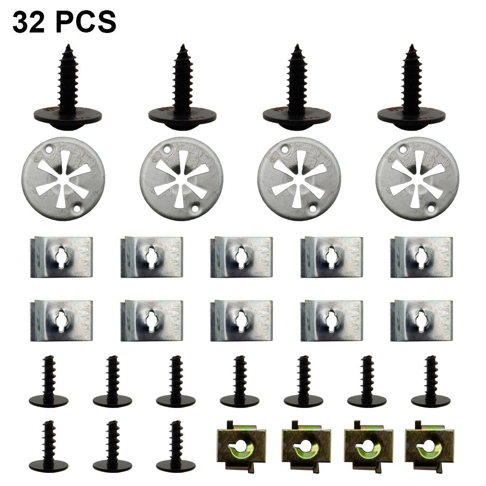 32x underride protection installation kit_clips underbody screws for Audi for VW for Golf for Seat