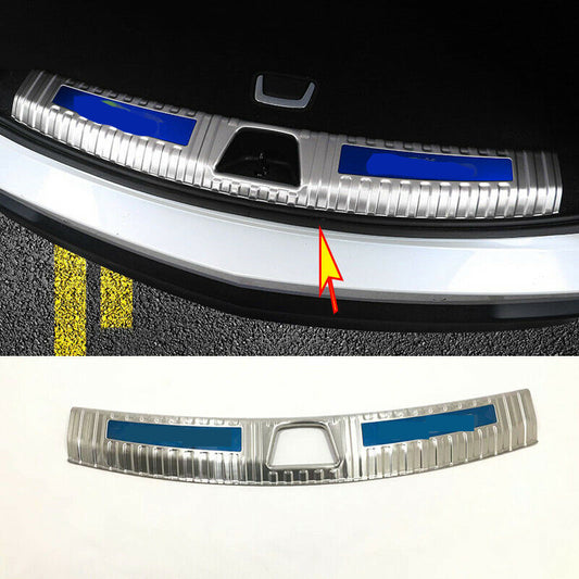 for Cadillac XT4 18-21 Silver Inner Rear Bumper Protector Plate Sill Cover Trim
