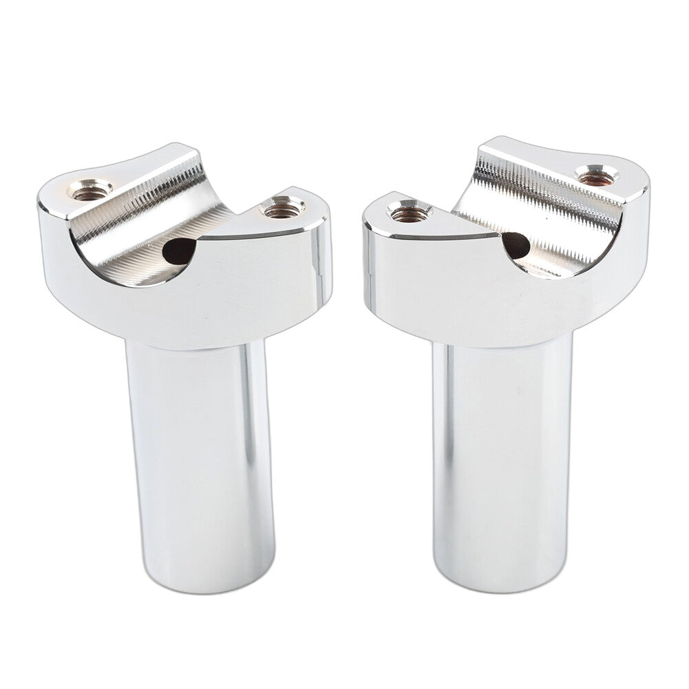 3.5 Straight Handlebar Risers Chrome for Harley 1 Bar Dyna Sportster Softail