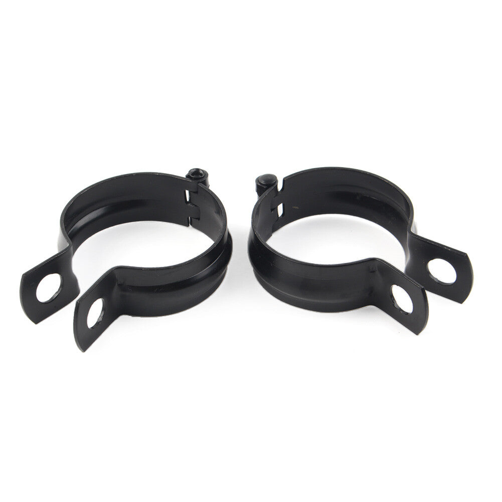 Black Motorcycle Front Fork Clamp Turn Signal Light Mount Bracket Holder 42-51MM