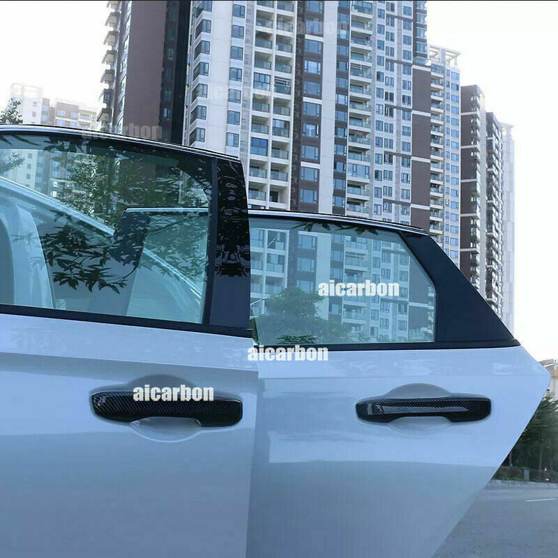 6P Black PC Car Window BC Pillar Post Panel Trims for Honda for Civic 11th 2022-2023