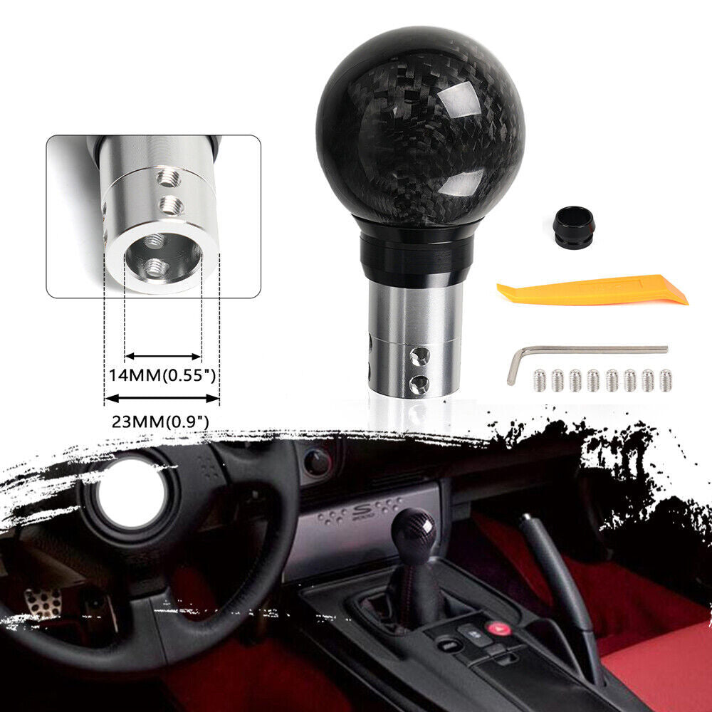Automatic Manual Car with Button Shifter Lever Head Universal Gear Shift Knob