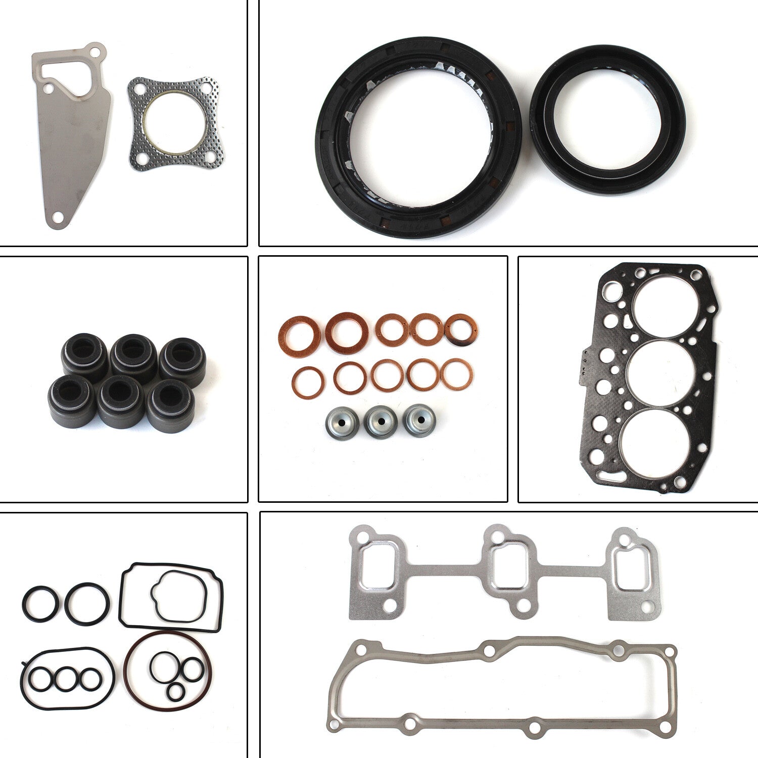 Engine Gasket Kit fits for Yanmar 3TNM74 Engine Overhaul Seals Replacement