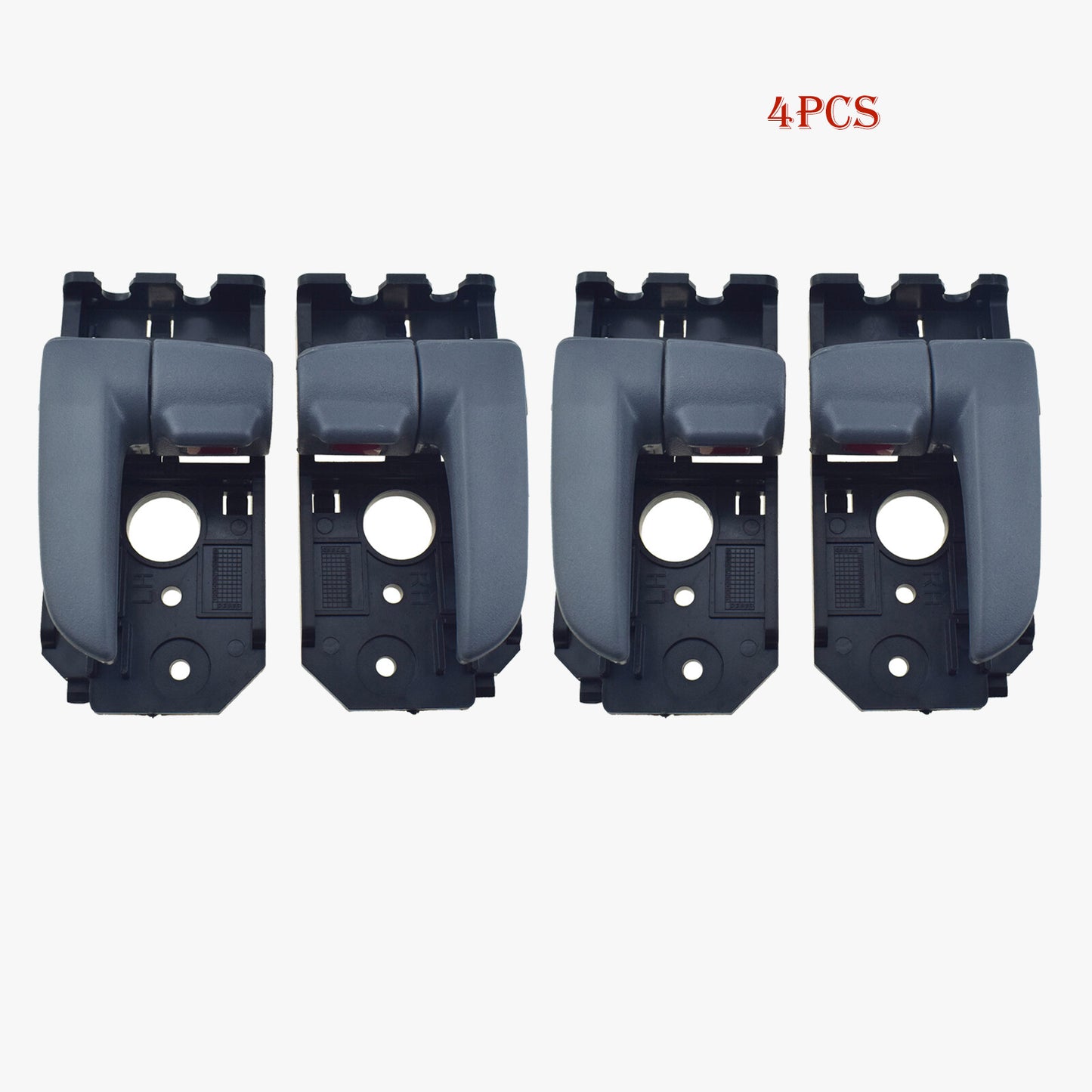 4Pcs Front Rear Left Right Side Inner Door Handle Gray For 2004-2009 for Kia Spectra