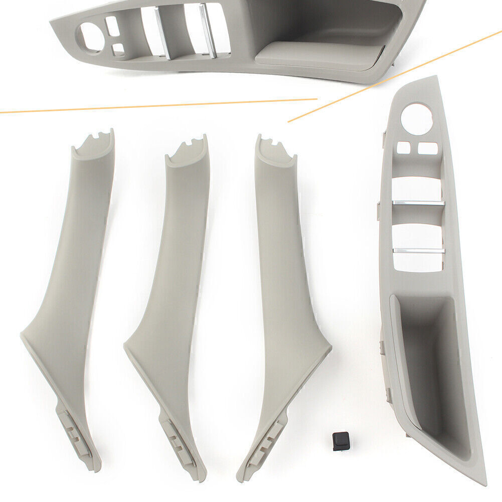 Inner Window Switch Armrest Panel Door Handle Kit Fits for BMW 5 Series F10 F11 RHD