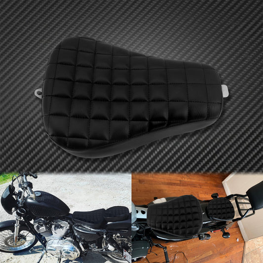Motorcycle Checkered Front Driver Solo for Seat Cushion Fit For Sportster XL 2010-15