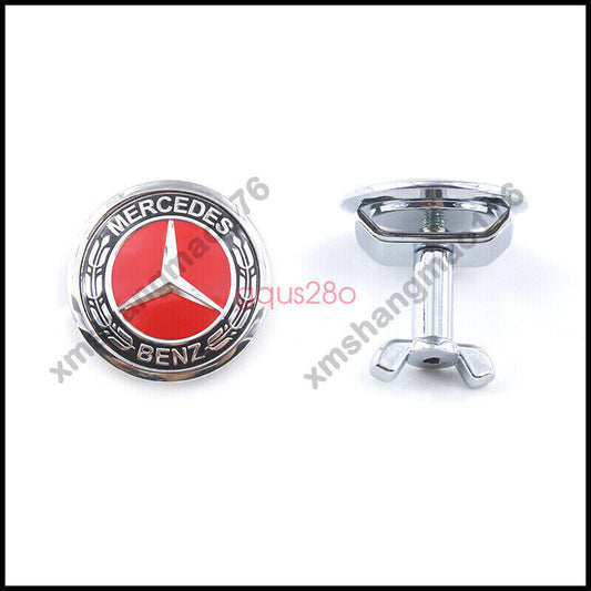Red Classic Front Hood Badge Emblem FOR NEW AMG W204 W221 W220 W211 W222