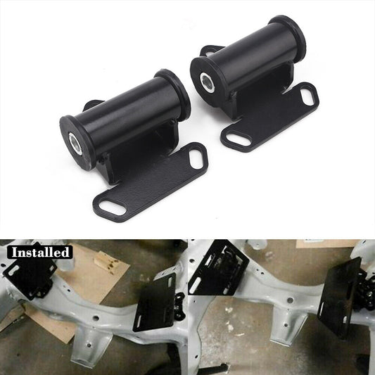 Black 82-05 Sonoma S10 S15 Urethane 2.8L Frame Mounts Engine Swap LS LS1 LS2 LS6