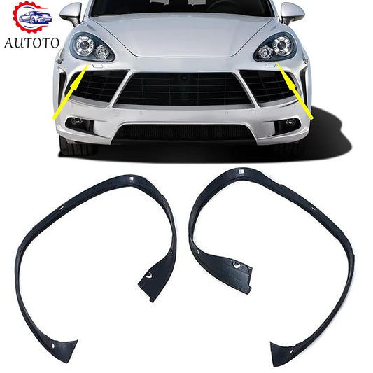 1Pair for Porsche for Cayenne Rubber Sealing Trim Headlamp Decorative Strip 2011-14