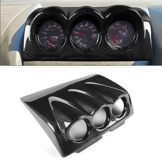 Carbon Fiber 52mm Dash Gauge Pod Cover for Nissan Skyline R34 GTR GTT 1999-2004