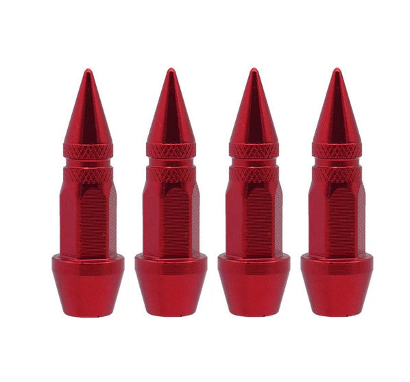4-piece universal black tire valve cover rod air dust cover for Mazda and for Kia