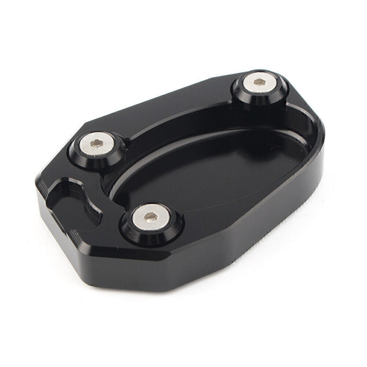 for Kawasaki ZX10R 2008 - 14 ZX6R Kickstand Side Stand Plate Extension Pad BLACK
