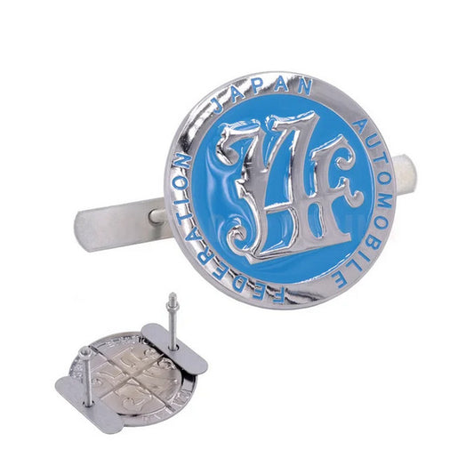 Car grille badge Japan Automobile Federation blue applicable to for Nissan