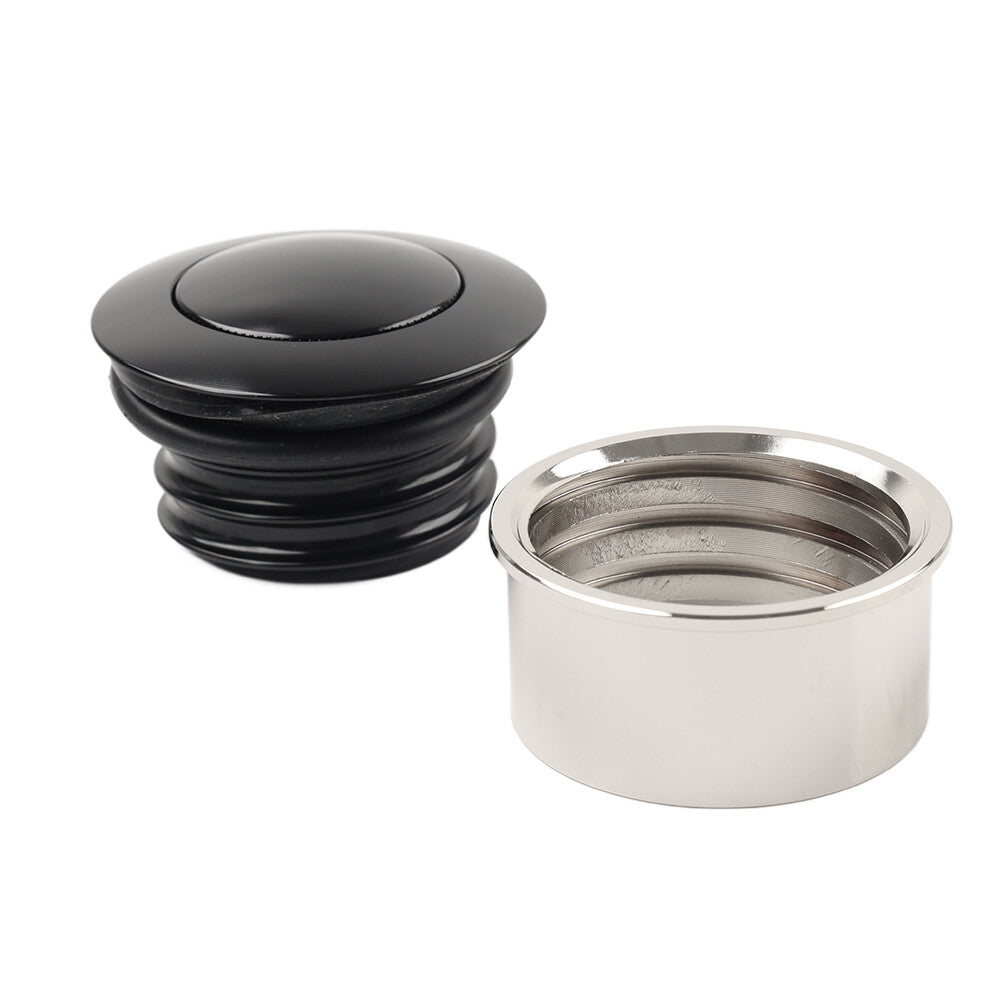 Fuel Tank Cap w/ Modified Screw Conversion Nut for Harley Touring Sportster 883