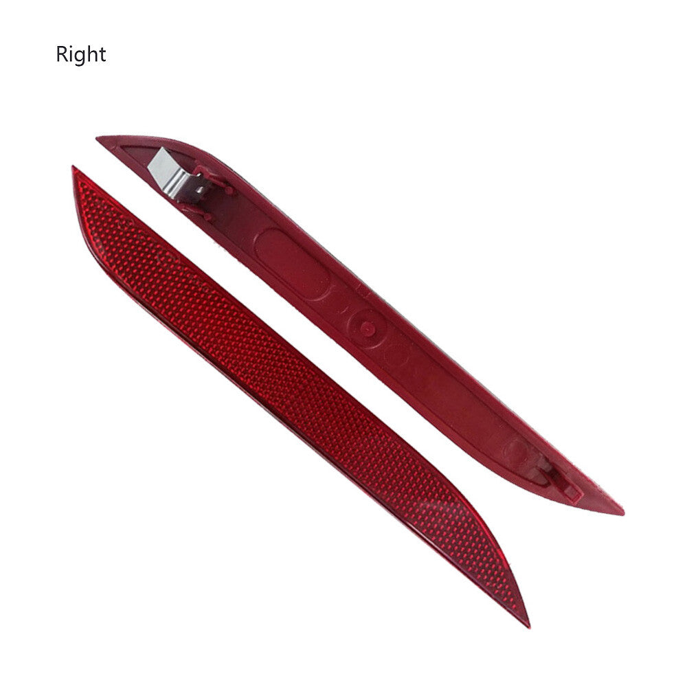 2X Rear Left+Right Bumper Reflector Red Plastic for Fortwo 2016 2017 2018