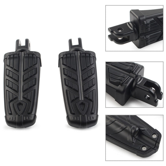 Front Footrests Rider Footpegs Foot Pedal for Harley FXBB FXBR FXBRS/ FXLR Black