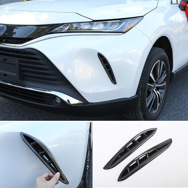 Carbon Fiber LeftRight Air Inlet Frame Trim For 2021-2023 for Toyota Venza Harrier