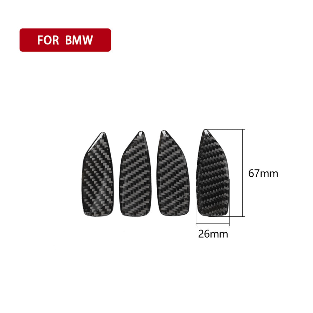 4pcs Carbon Fiber Door Handle Bowl Sticker Trim for BMW 3 Series E46 1998-05
