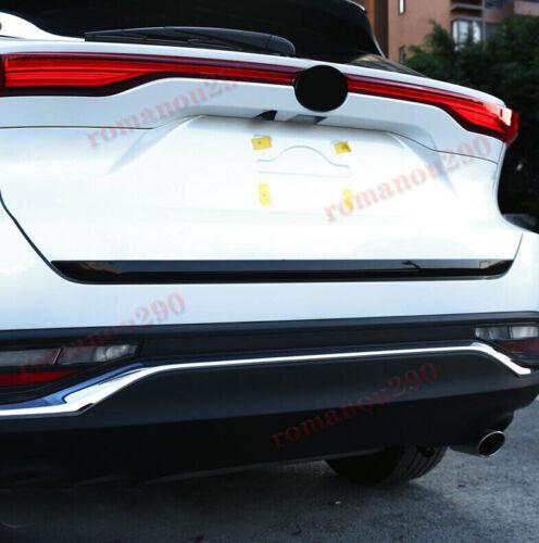 for Toyota Venza 2021-2023 Glossy Black Rear Door Trunk Lid Molding Strip Trim