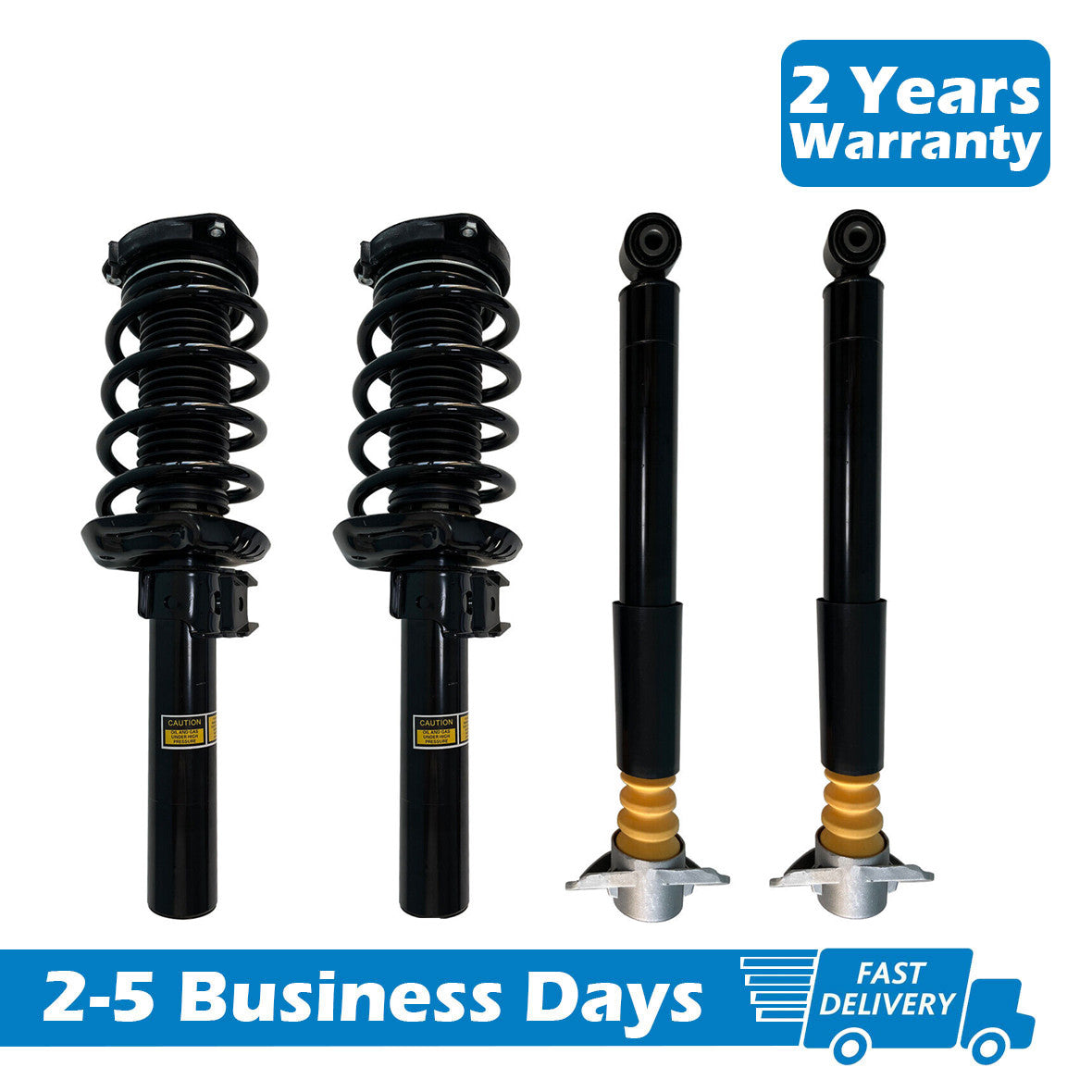 4 front and rear magnetic shock absorber struts suitable for Audi TT, TTS, FWD, Quattro MKII, TTRS 07-15