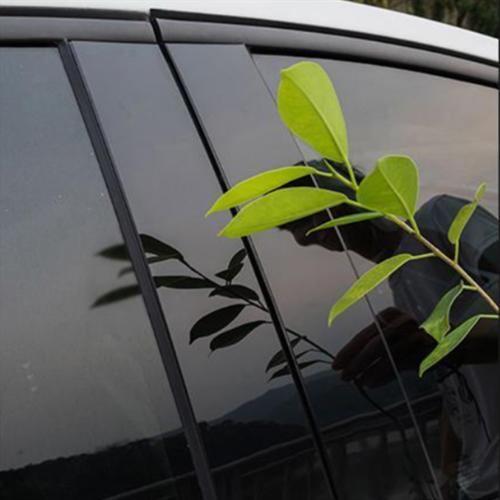Suitable for Jeep Cherokee 2014 - 2023 6x Black Window Pillar Package and Door Trim Cover Kit