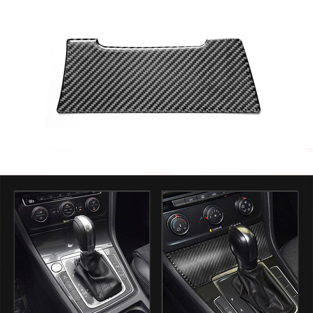 Carbon Fiber Inner Cigarette Lighter Panel Cover Trim for VW for Golf MK7 2013-2019