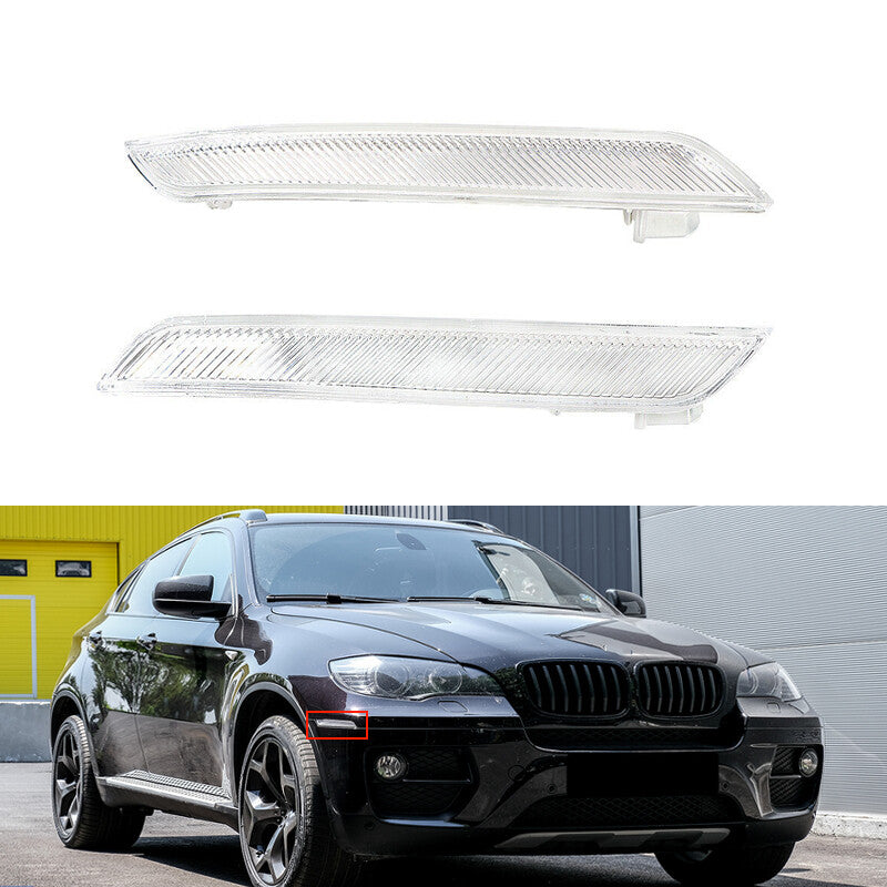 Left Right Clear White Side Marker Reflector for BMW X6 E71 E72 2008-2014
