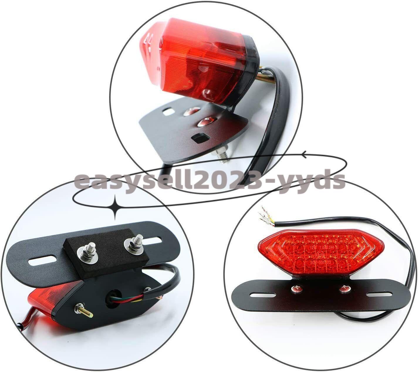 Motorcycle LED Turn Signals Brake Integrated License Plate Tail Light Universal