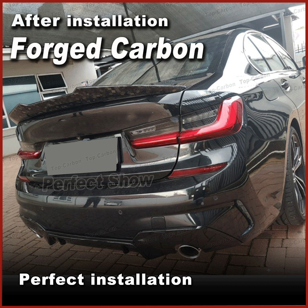 for BMW G20 330i M340i G80 M3 2019-23 Forge Carbon Rear Trunk Boot Spoiler Wing
