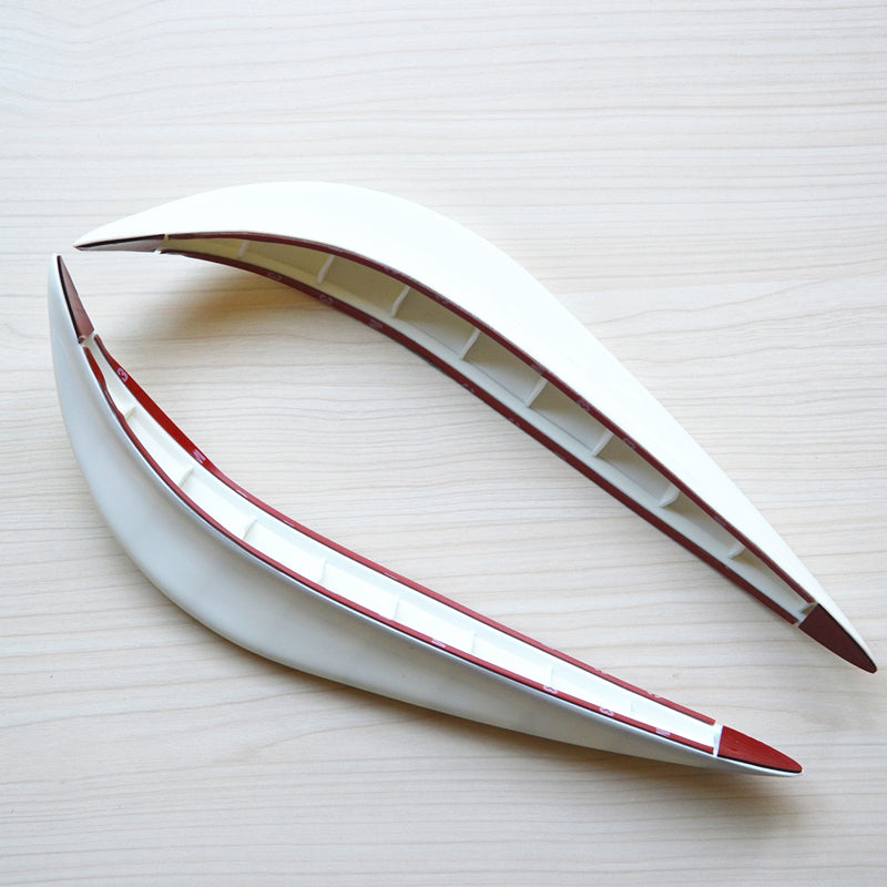 White Car Streamline Protection Bumper Anti-rub Rubbing Crash Sticker Pad Cover