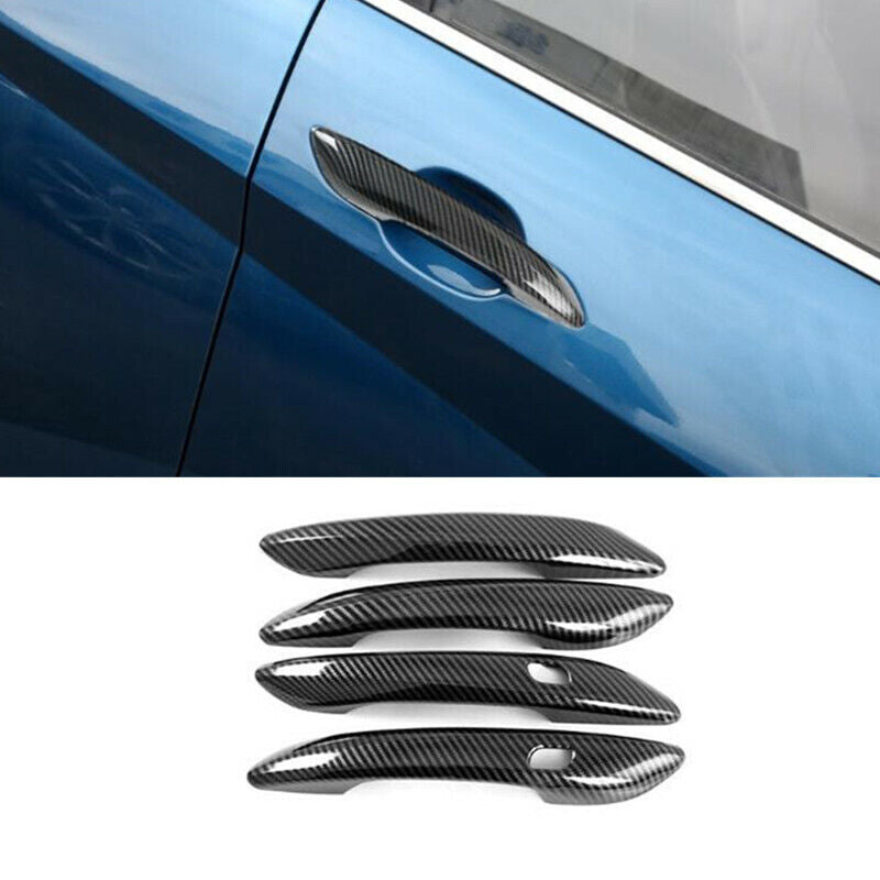 Carbon Fiber Exterior Door Handle Molding Cover Trim for Hyundai for Elantra 2021-24