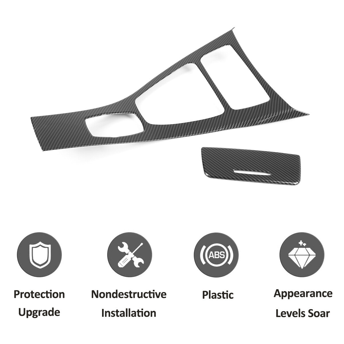 Carbon fiber ABS rearview mirror caps suitable for Mercedes-Benz for A6,B6, C7, CLA, GLA, CLS, GLK.