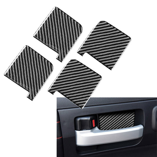 for Toyota Tundra 2014-21 Carbon Fiber Door Handle Bowl Cover Trim