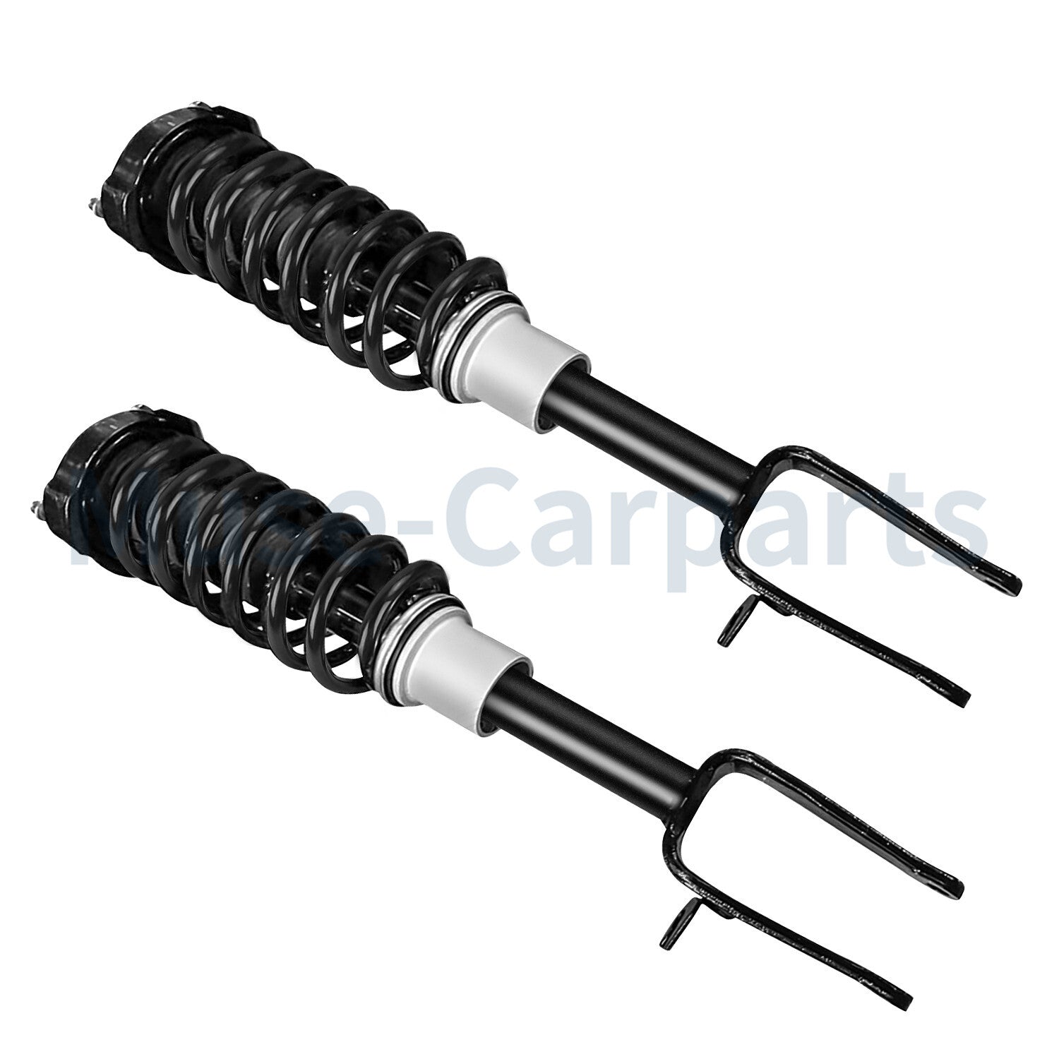 A pair of L&R front shock absorber struts with spring assist and PASM Fit for a for Porsche for Panamera 970 (2010-16)