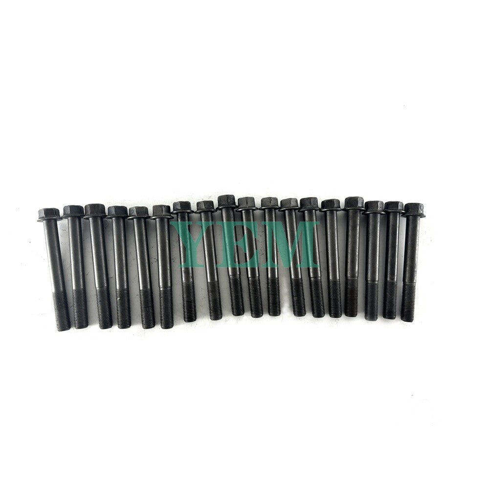 1 Set Engine Head Bolt 18pcs For Yanmar 4TNE88 Engine 4TNE88 Cylinder Head Bolt