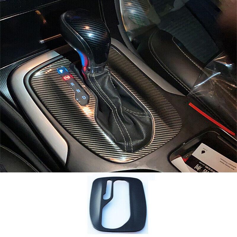 Steel Carbon Fiber Inner Console Gear Shift Panel Trim for Buick Regal 2011-17