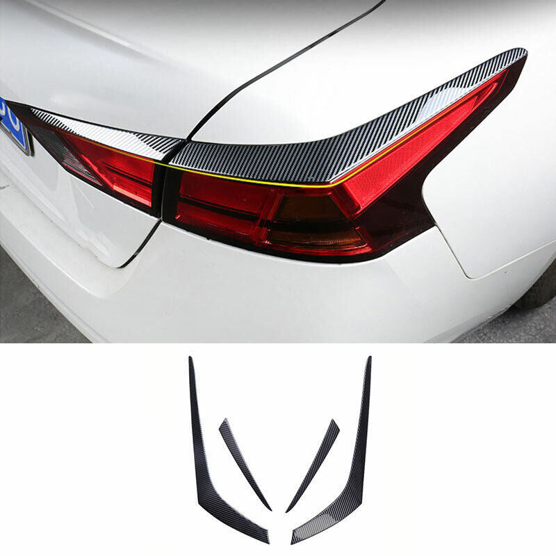 Rear Taillight Eyebrow Cover Trim for Nissan Altima 2019-2023 Carbon Fiber Steel
